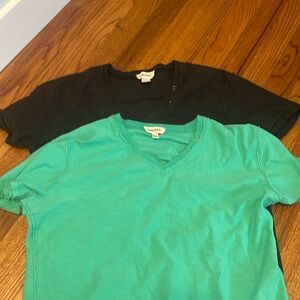Two v-neck shirts